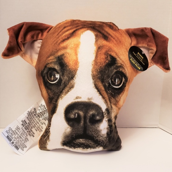 Expressions Other - Boxer Pillow Plush Keepsake Dog Face